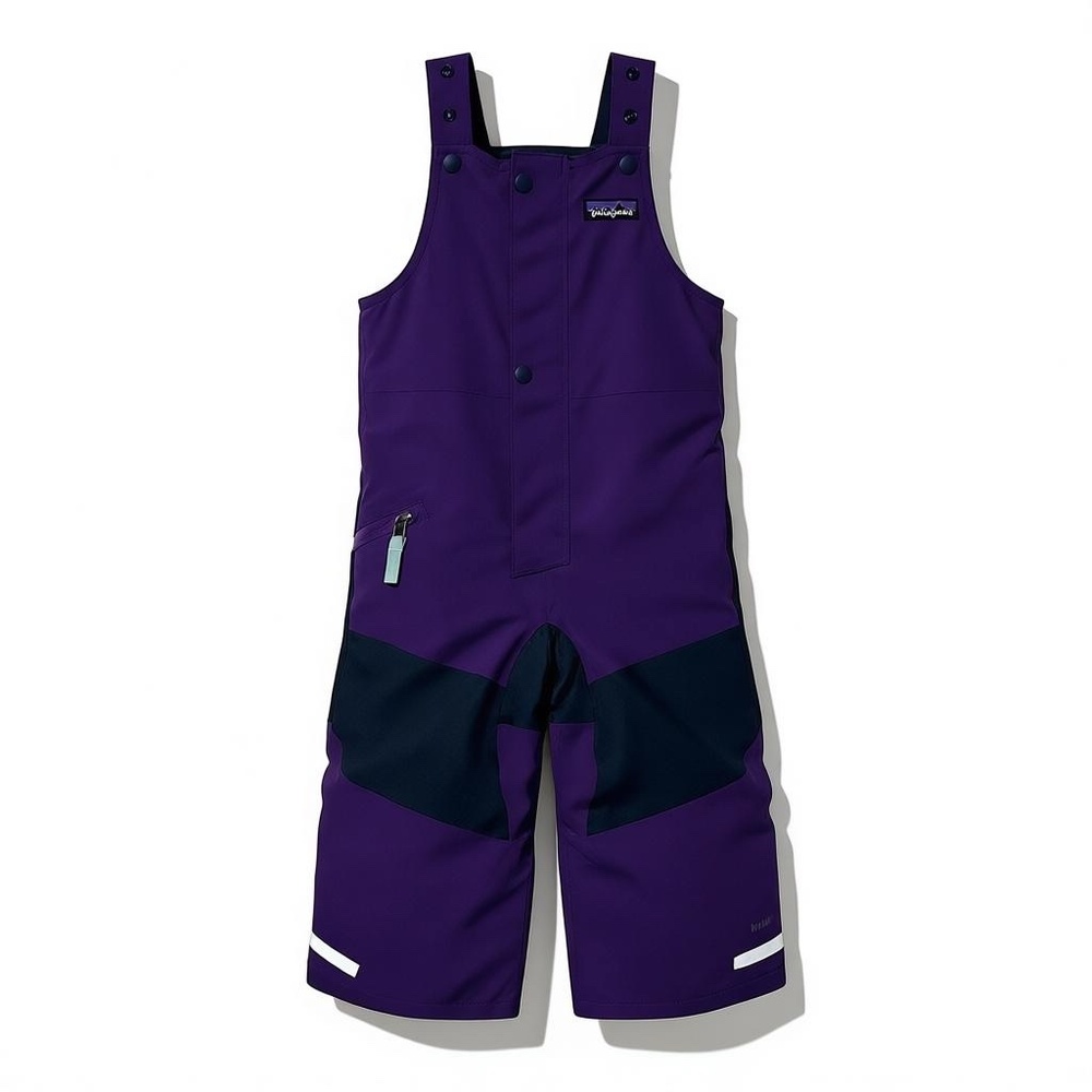 Patagonia Baby Snow Pile Bib Overalls 2T H2No Waterproof Insulated Purple NWOT